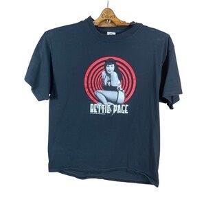 Vintage Bettie Page Men’s/ Unisex Graphic Short Sleeve T-Shirt Size L